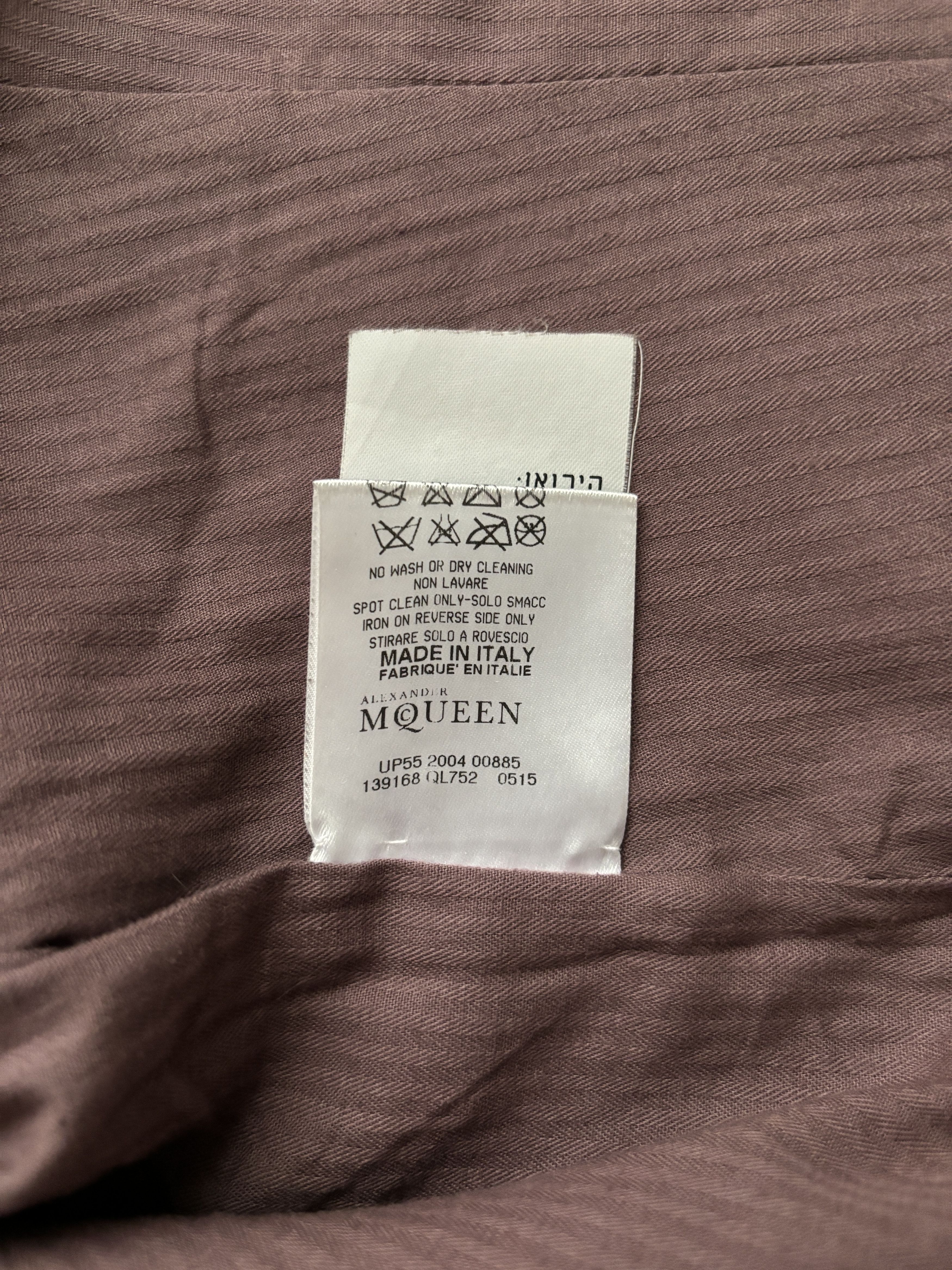 Alexander McQueen ⚡️QUICK SALE⚡️2004 Alexander McQueen Waxed Linen Blazer Size M / US 6-8 / IT 42-44 - 4 Thumbnail