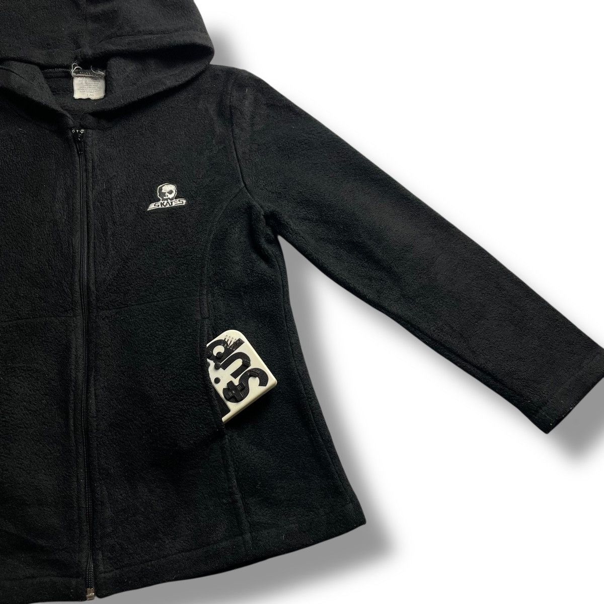 Shorty's Skateboards ☠️ VINTAGE SKULL SKATES FULL ZIP FLEECE JACKET Size US L / EU 52-54 / 3 - 6 Thumbnail