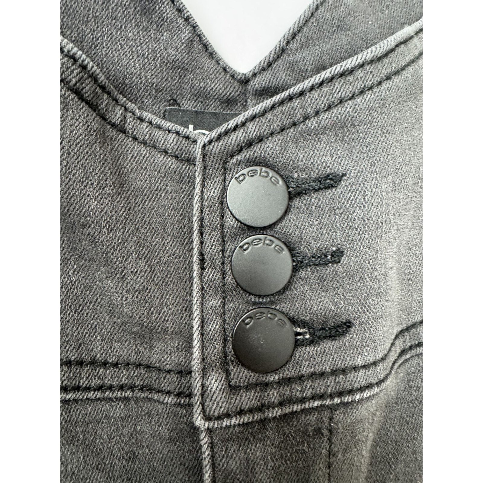 Bebe Y2K Bebe High Waisted High Rise V-Front Skinny Jeans 32 Size 32" / US 10 / IT 46 - 5 Thumbnail