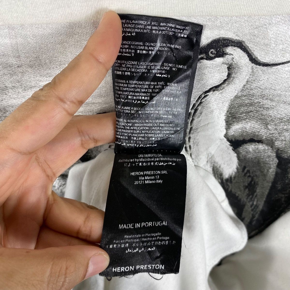Heron Preston HERON PRESTON Long Sleeve Graphic Tee Shirt Large Size Size US L / EU 52-54 / 3 - 8 Thumbnail