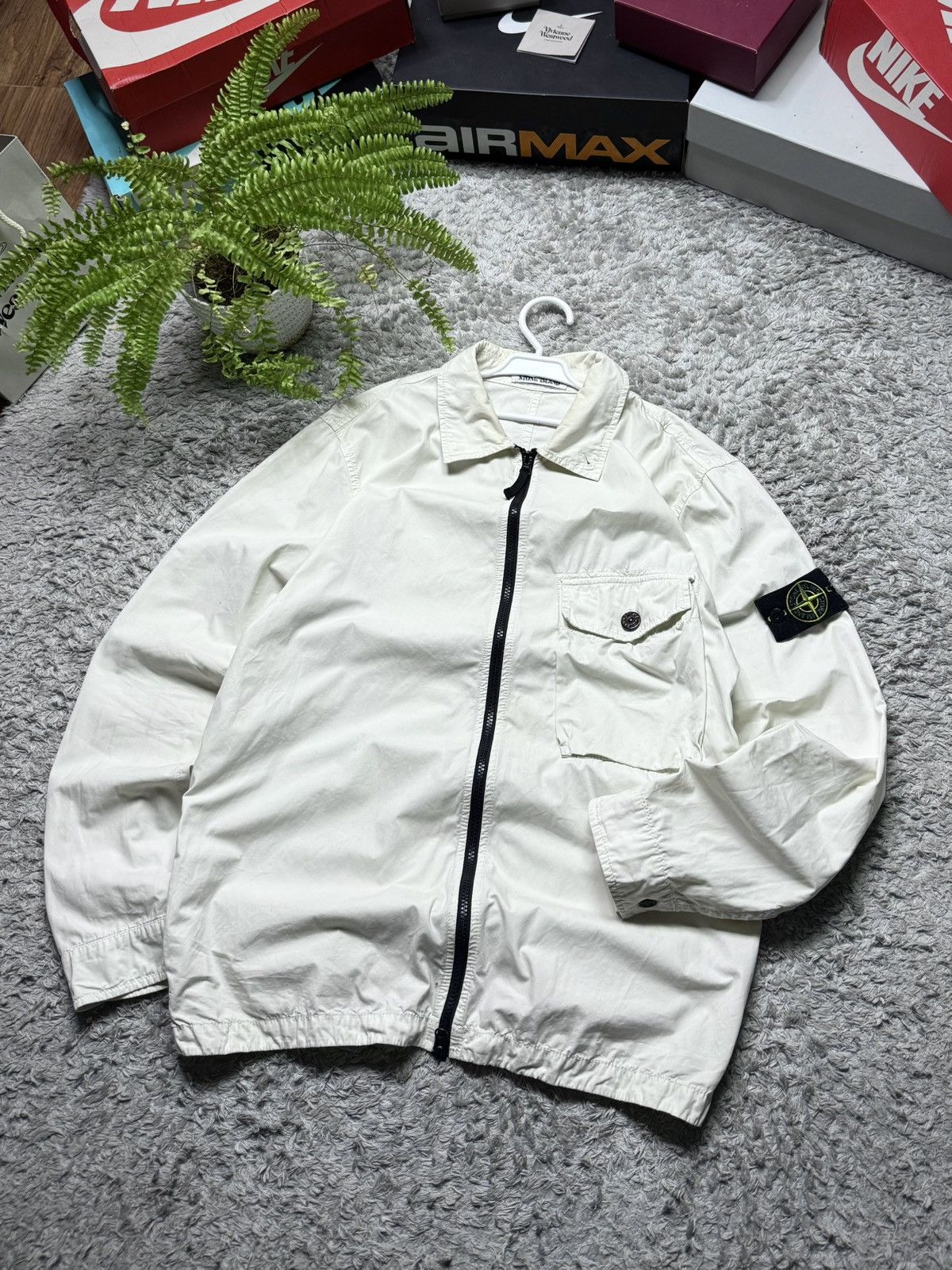 Stone Island Stone Island Jacket Over Shirt Vintage 00s Streetwear Drill Size US L / EU 52-54 / 3 - 1 Thumbnail
