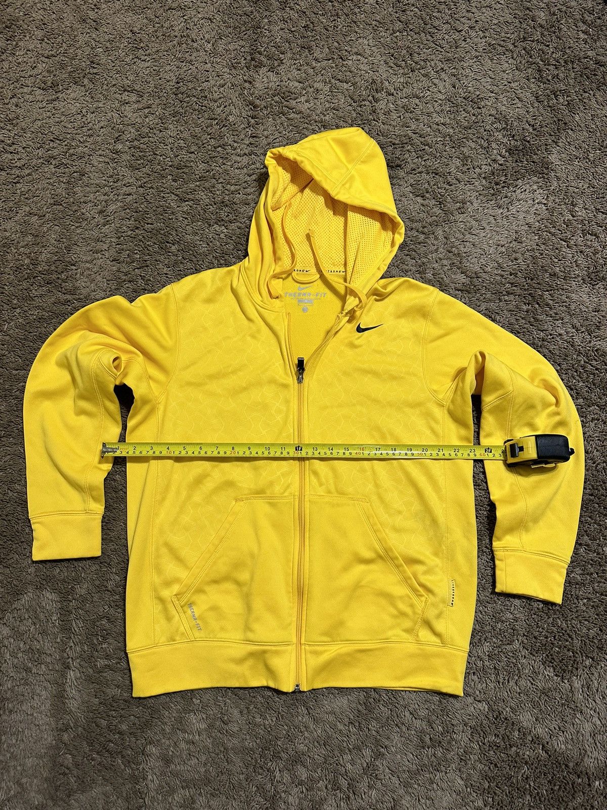 Nike × Vintage Vintage Nike dri fit “triple yellow” hoodie 00s size medium Size US M / EU 48-50 / 2 - 6 Thumbnail