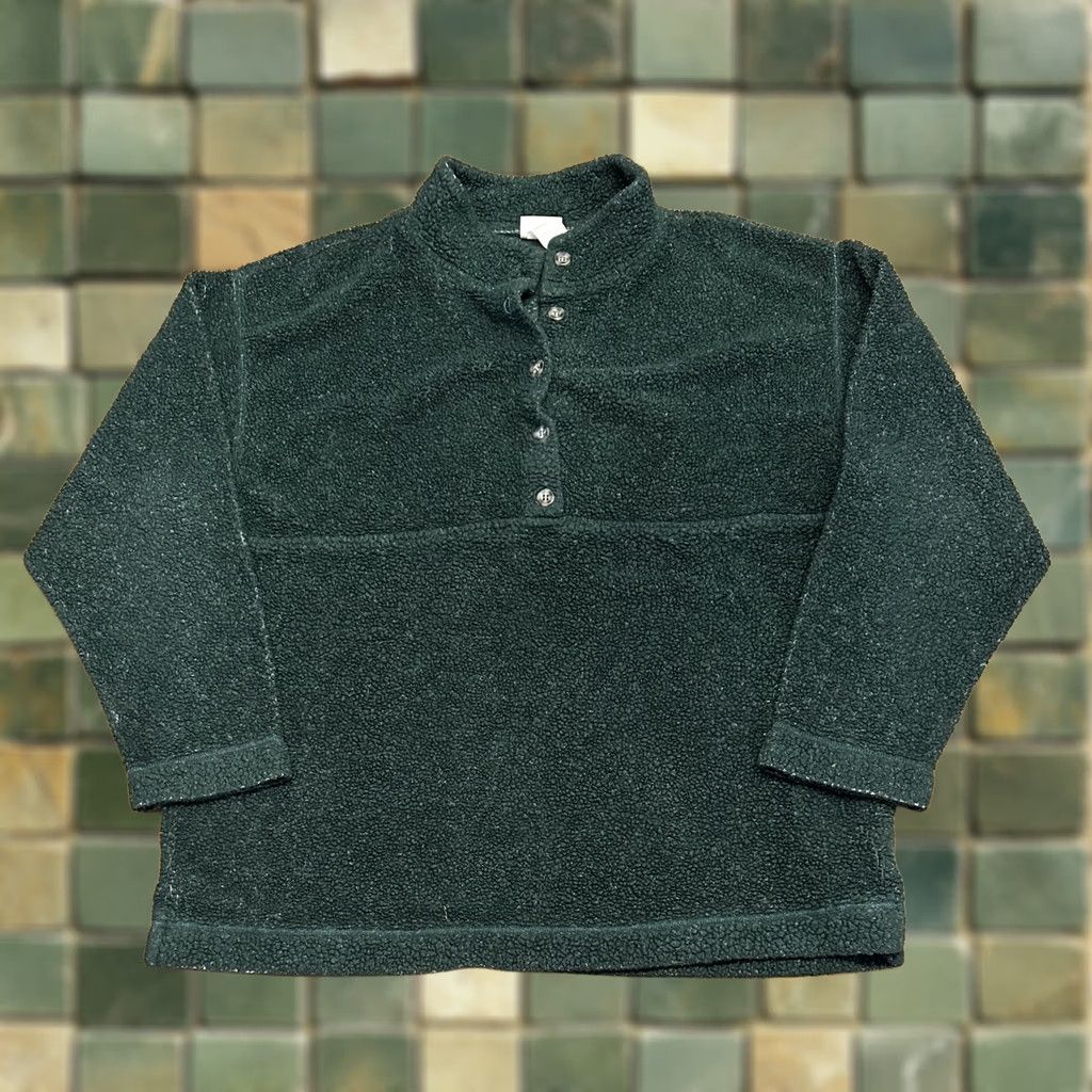 Vintage VINTAGE 90s LL Bean Fleece Pullover Jacket XL Green Mens Size US XL / EU 56 / 4 - 1 Thumbnail