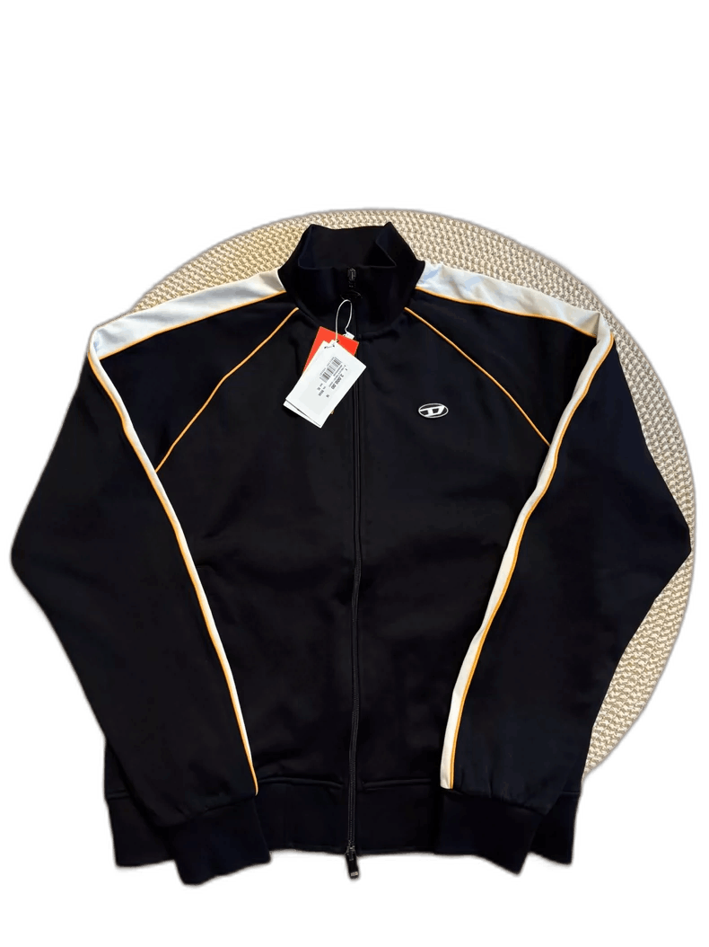 Diesel Diesel Zip-Up Jacket with Logo and Stripes Size US L / EU 52-54 / 3 - 1 Thumbnail