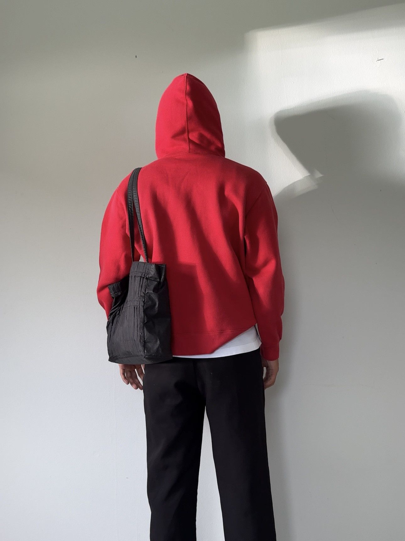 Nike × Supreme FW19 Supreme x Nike Leather Appliqué Hoodie 🍷 Size US M / EU 48-50 / 2 - 7 Thumbnail
