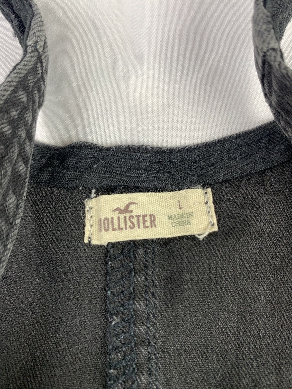 Hollister Hollister US Gray Washed Stretchy Jeans Button up Mini Dress Size L / US 10 / IT 46 - 9 Thumbnail
