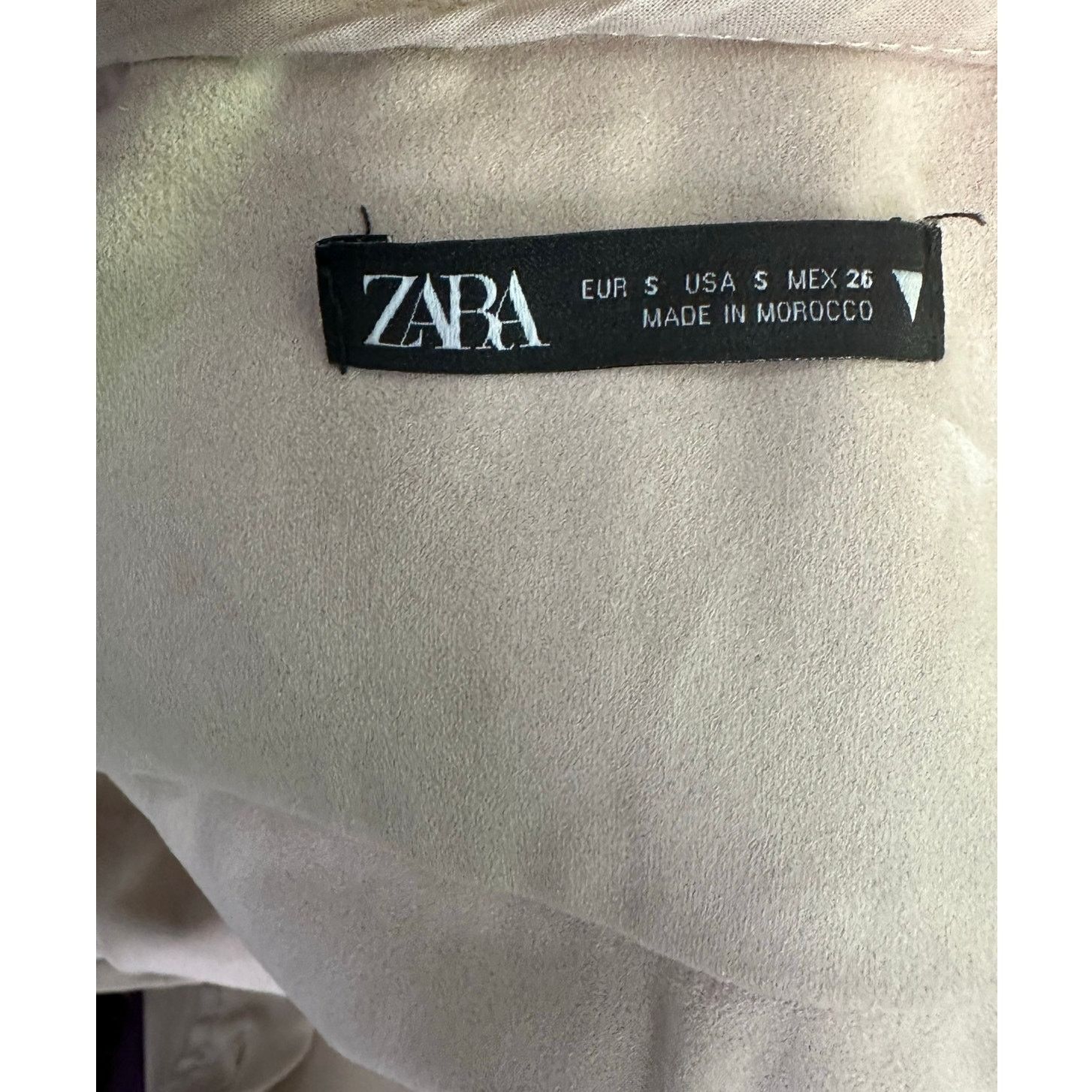 Zara Zara cream suede long sleeves shirt mini dress size Small Size S / US 4 / IT 40 - 3 Thumbnail