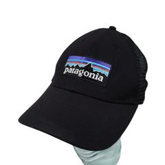 Patagonia Patagonia Hat Mens Snapback Green Mountain Logo Mesh Trucker  Adjustable Cap