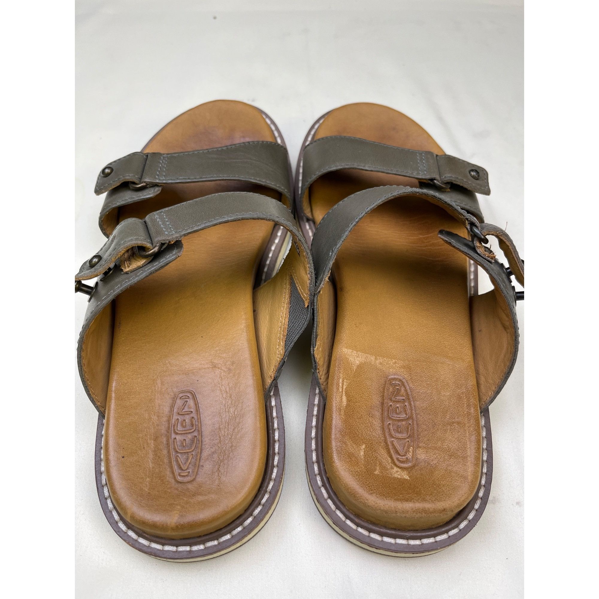 KEEN Keen Women's Silver Slide Birch Leather Sandals/Shoes Size6 Size US 6 / IT 36 - 4 Thumbnail