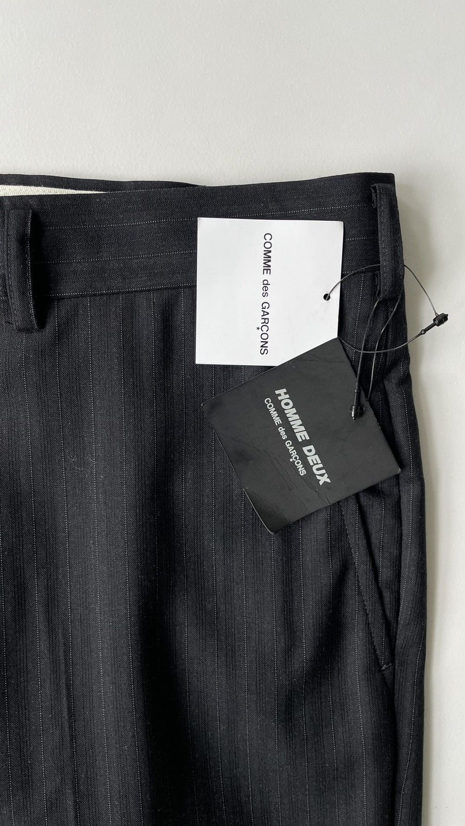 Comme des Garcons A/W 11 Black/Grey Pinstripe Wool Trousers Size US 34 / EU 50 - 5 Thumbnail