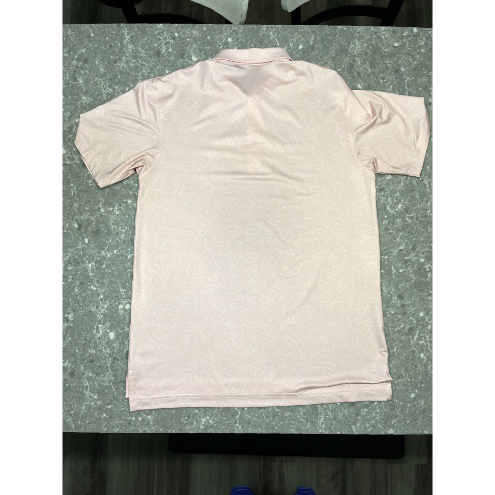 Vintage Dunning Golf Polo Shirt Mens M Pink Stretch Striped Logo Regular Fit Short Sleeve Polo Golf Shirt Men Pink Size US M / EU 48-50 / 2 - 6 Thumbnail