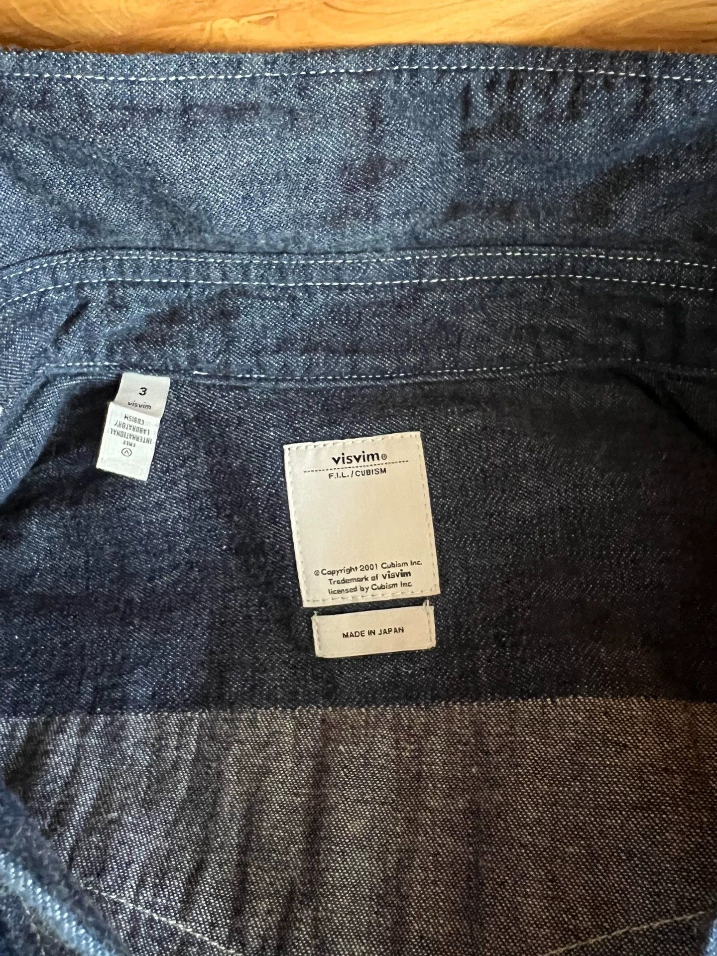 Visvim visvim 2017 indigo denim camo Nippon-made new shirt Size US L / EU 52-54 / 3 - 8 Thumbnail