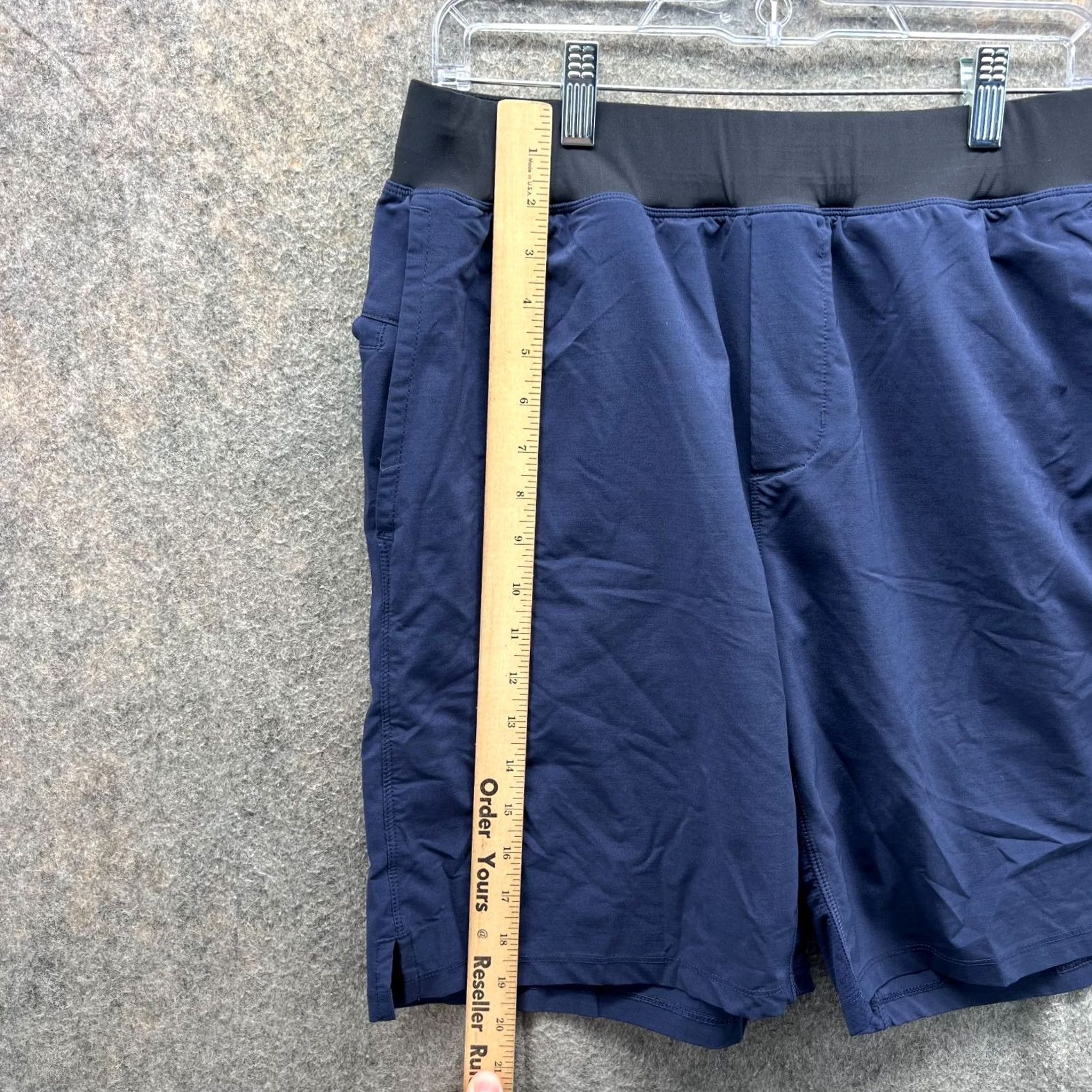 Fabletics Fabletics Shorts Men L Blue Athletic Training Gym Running Franchise Lined Shorts Size US 33 - 3 Thumbnail