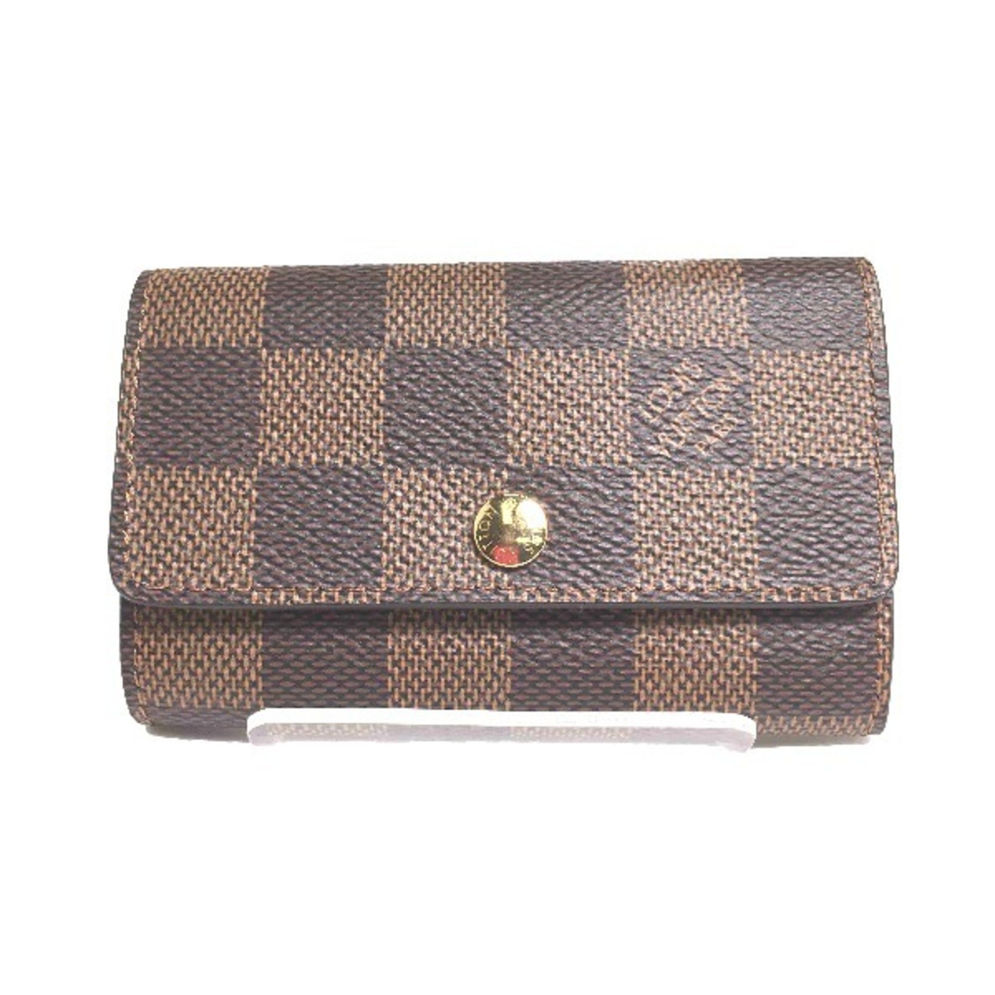 image of Louis Vuitton 6 Damier Multicle N62630 Louis Vuitton Brown Key Case Lv, Women's