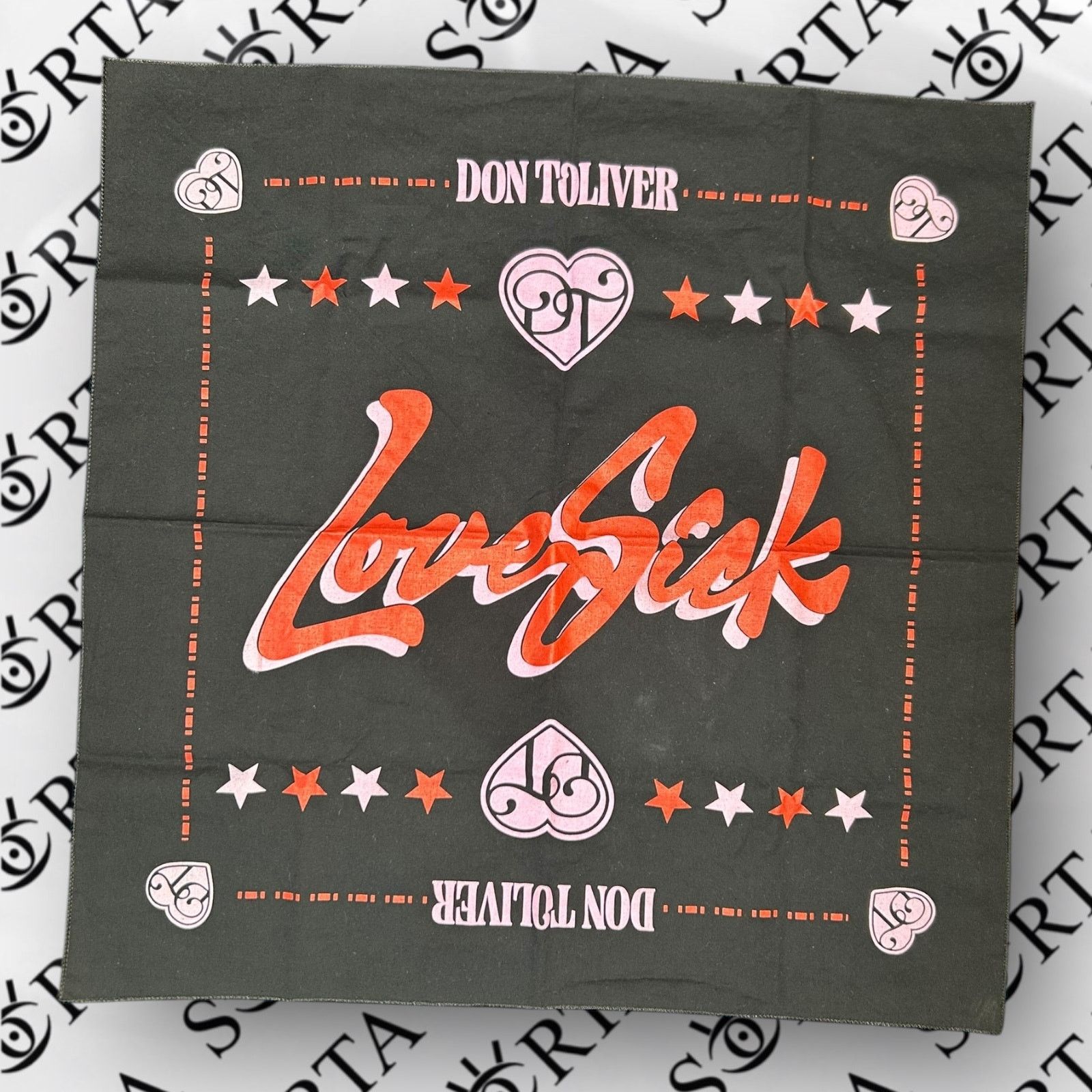Vintage Exclusive 2023 Don Toliver Love Sick Tour Bandana & Notebook Size ONE SIZE - 1 Thumbnail