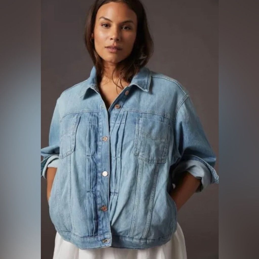 Anthropologie Anthropologie Boyfriend Denim Jacket Size XS. B22 Size XS / US 0-2 / IT 36-38 - 1 Thumbnail