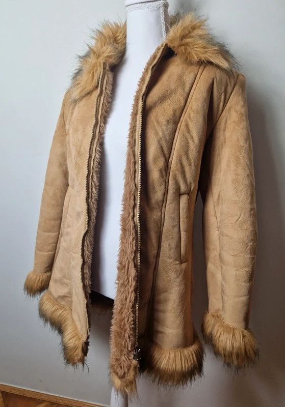 Japanese Brand faux fur afghan Penny Lane coat y2k 2000s Avant garde Size M / US 6-8 / IT 42-44 - 3 Thumbnail