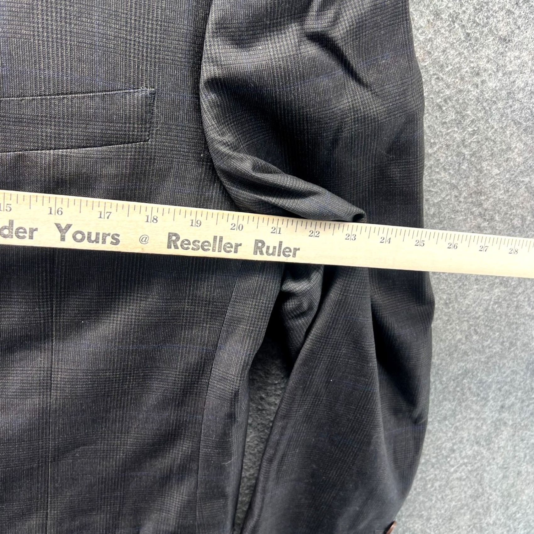 Canali VINTAGE Canali Blazer Mens 44R Black Single Breasted Pure Wool Italy Preppy Jacket Size 44R - 3 Thumbnail