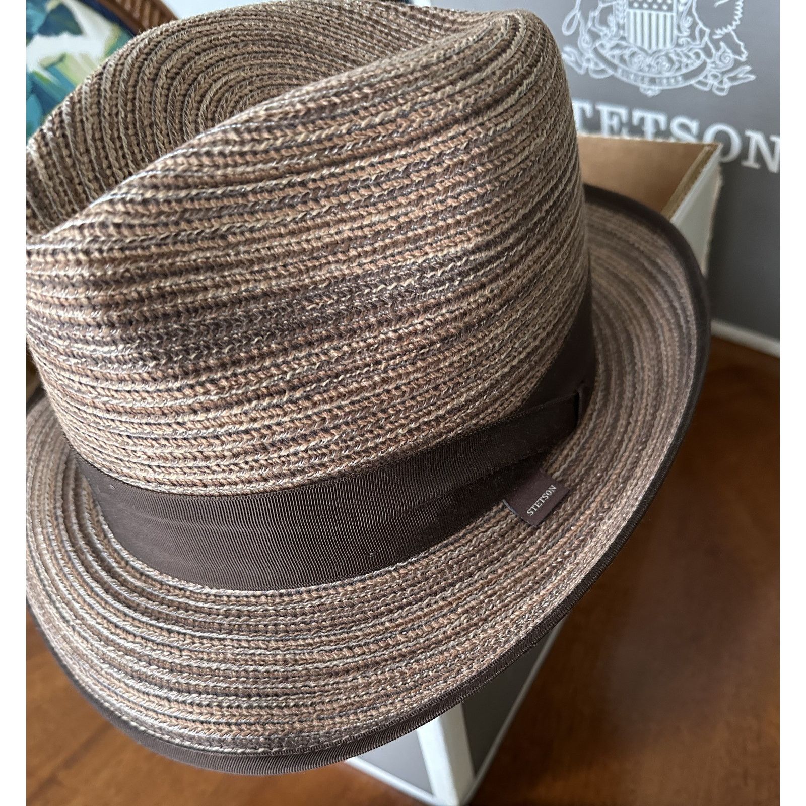 Stetson Stetson Dunbar Fedora & Moor Panama Straw Hat Size 7 3/8 Size ONE SIZE - 6 Thumbnail