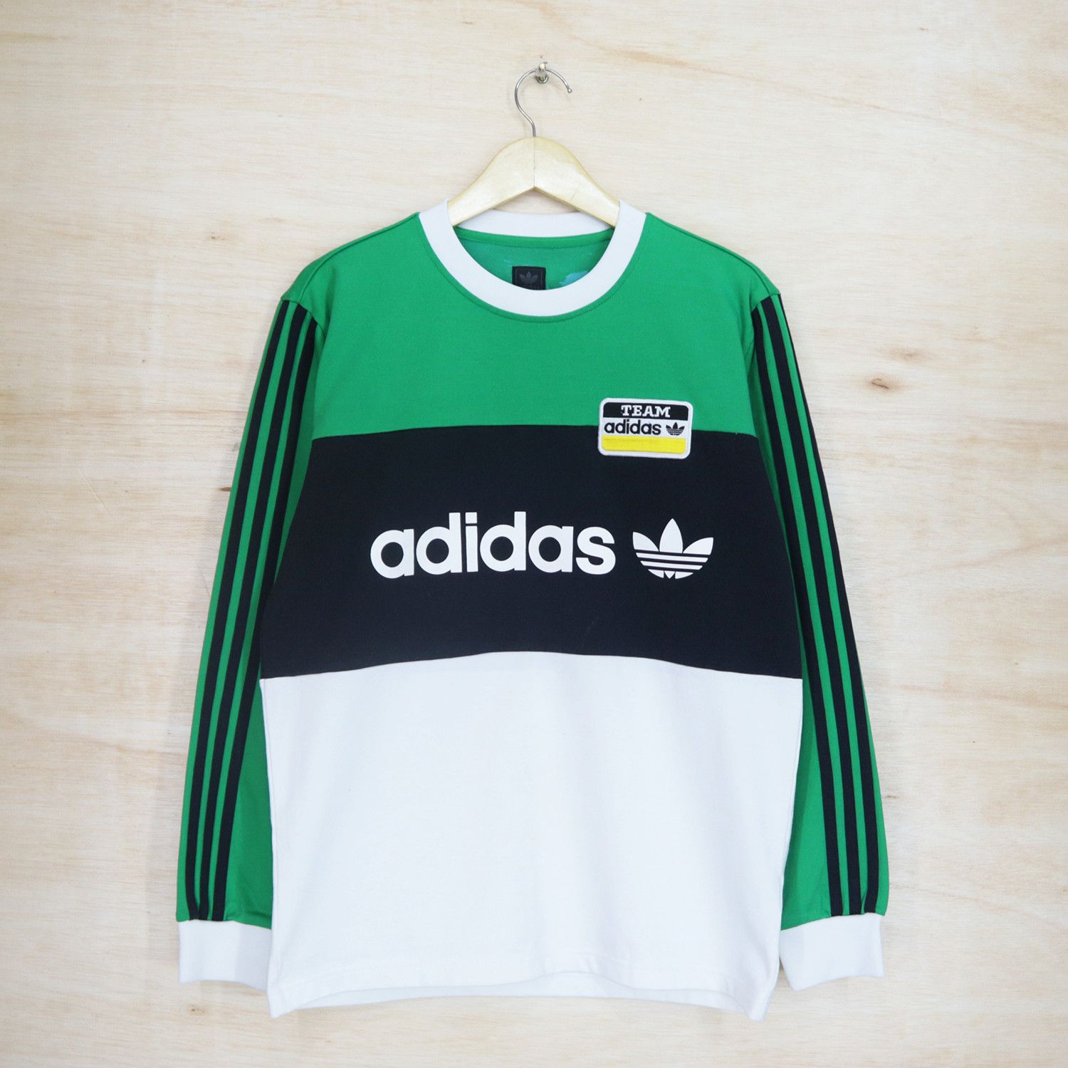 ADIDAS No Team Number On Back Big Logo Long Sleeve Jersey