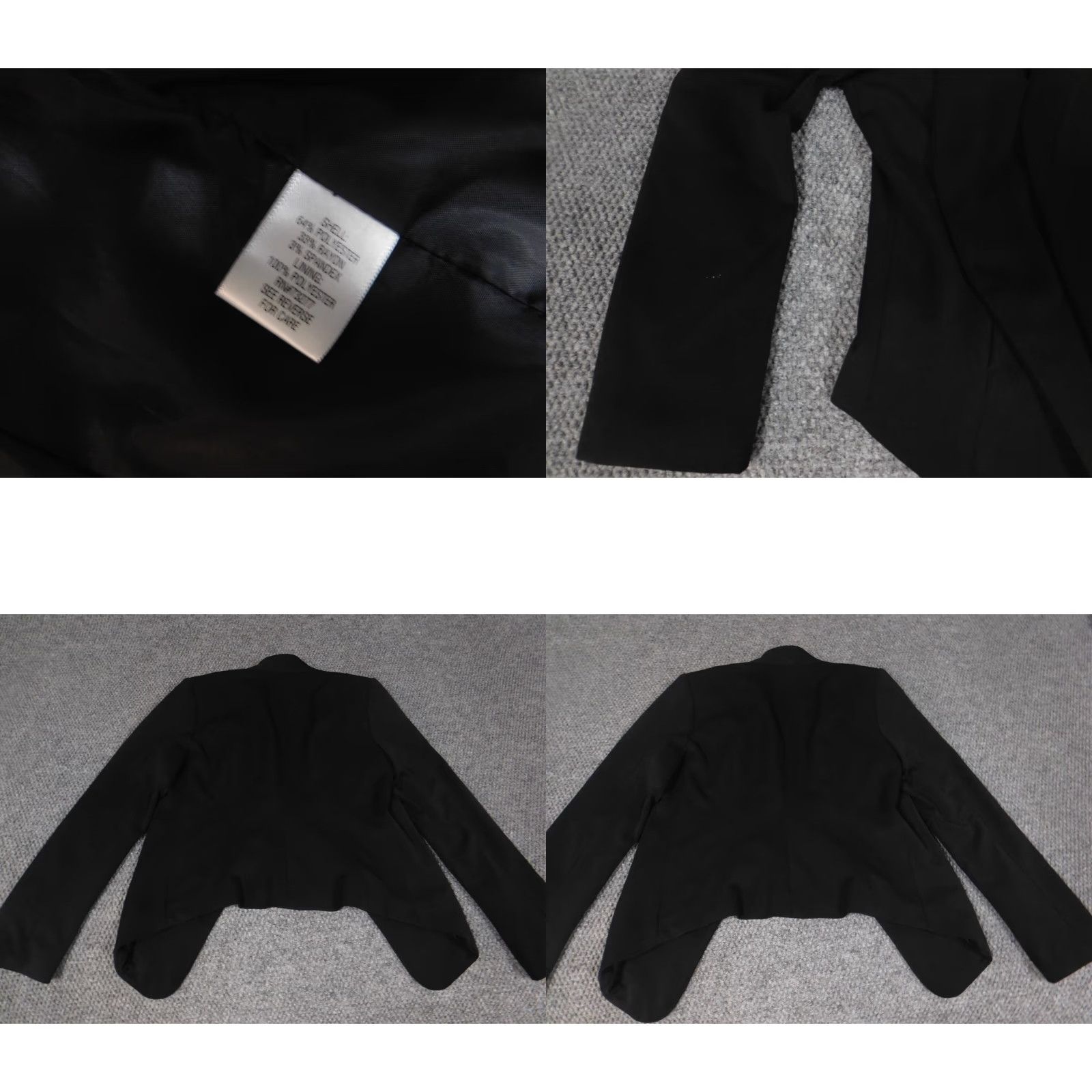 Apt. 9 Apt 9 Blazer Womens 6 Black Notch Lapel Single-Breasted Lightweight Tuxedo Jacket Main Selling Point Casual/Workwear Men/Womens? Size M / US 6-8 / IT 42-44 - 8 Thumbnail