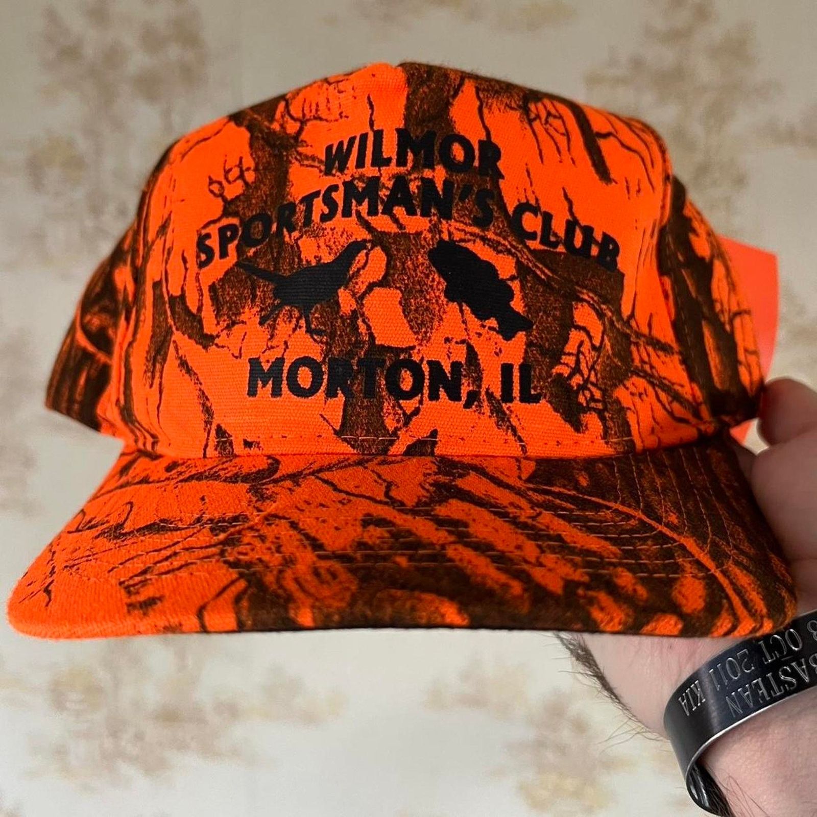 Vintage 00s Wilmar Sportsman's Club Hat | Camo & Blaze Orange | OSFA Size ONE SIZE - 1 Thumbnail