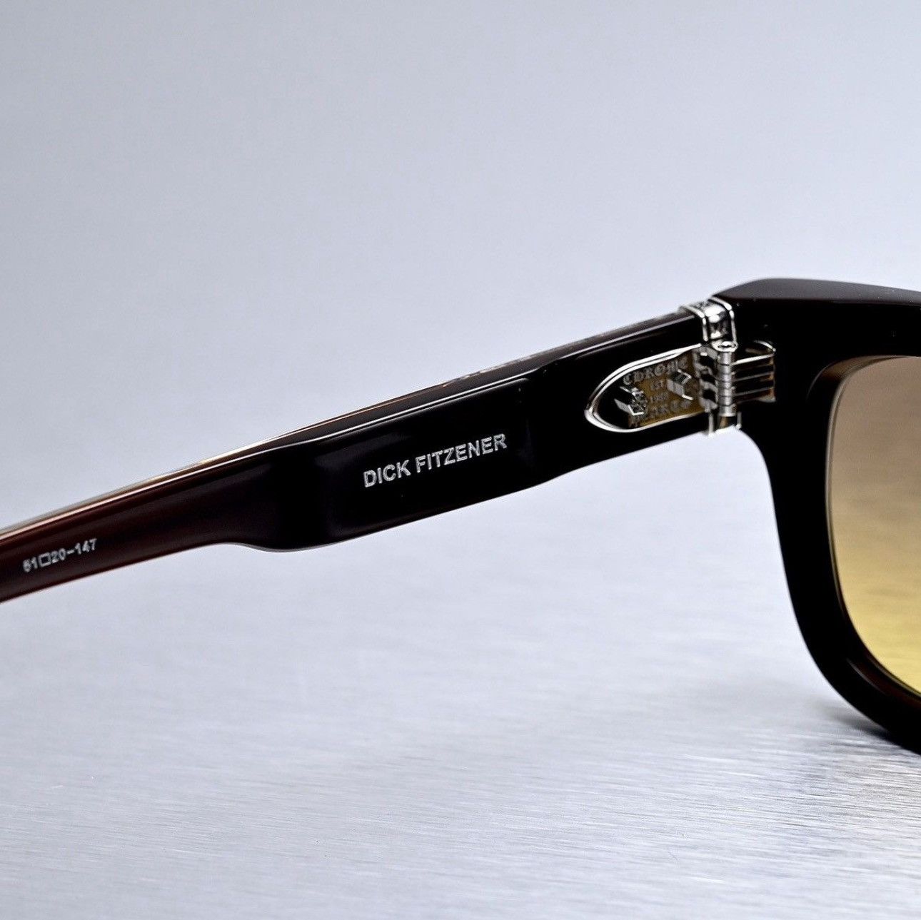 Chrome Hearts CHROME HEARTS DICK FITZENER CLASSIC BROWN SUNGLASSES Size ONE SIZE - 5 Thumbnail