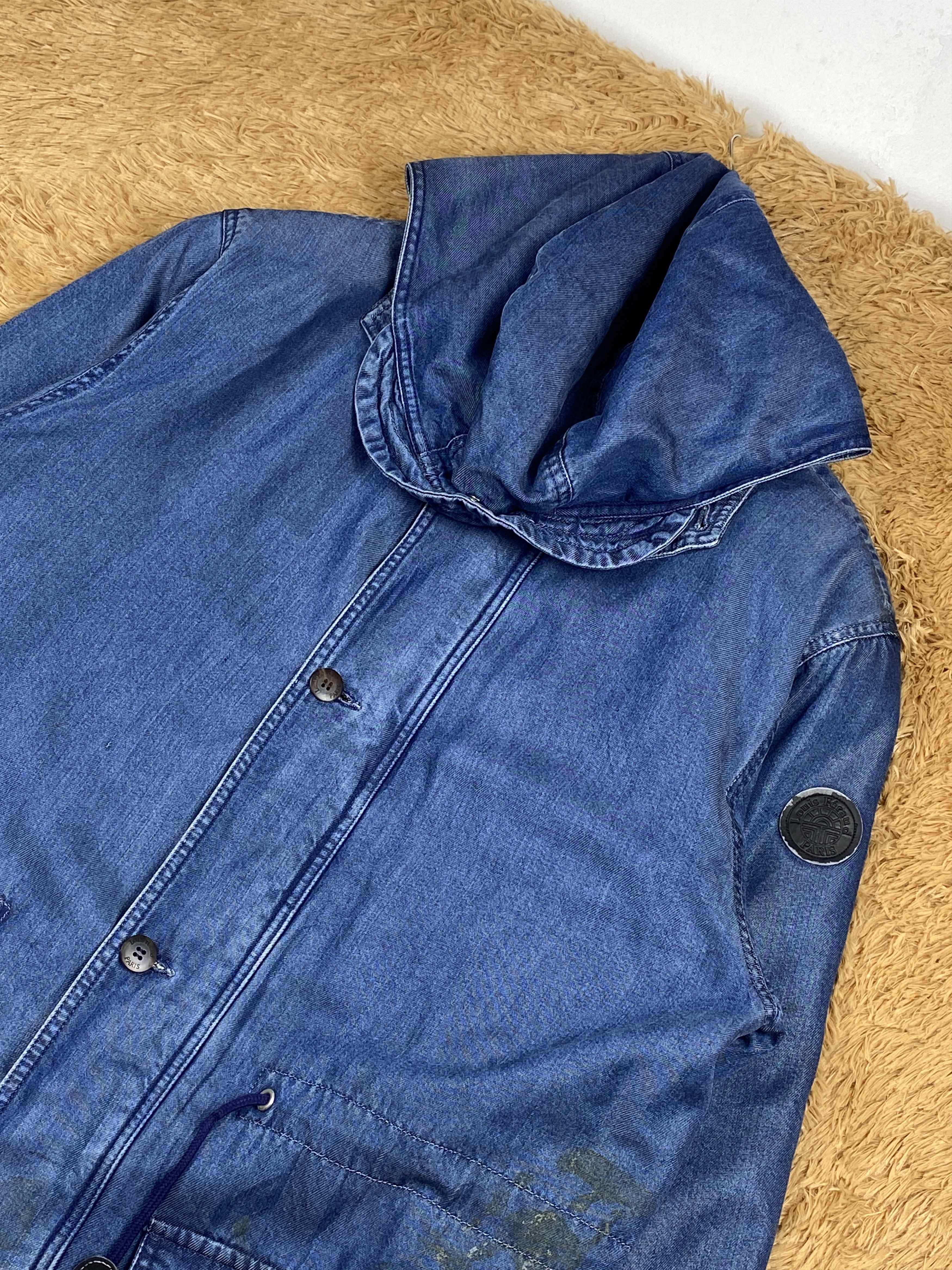 Louis Feraud Vintage Louis Feraud Hoodie Denim Jacket J1674 Size US L / EU 52-54 / 3 - 3 Thumbnail