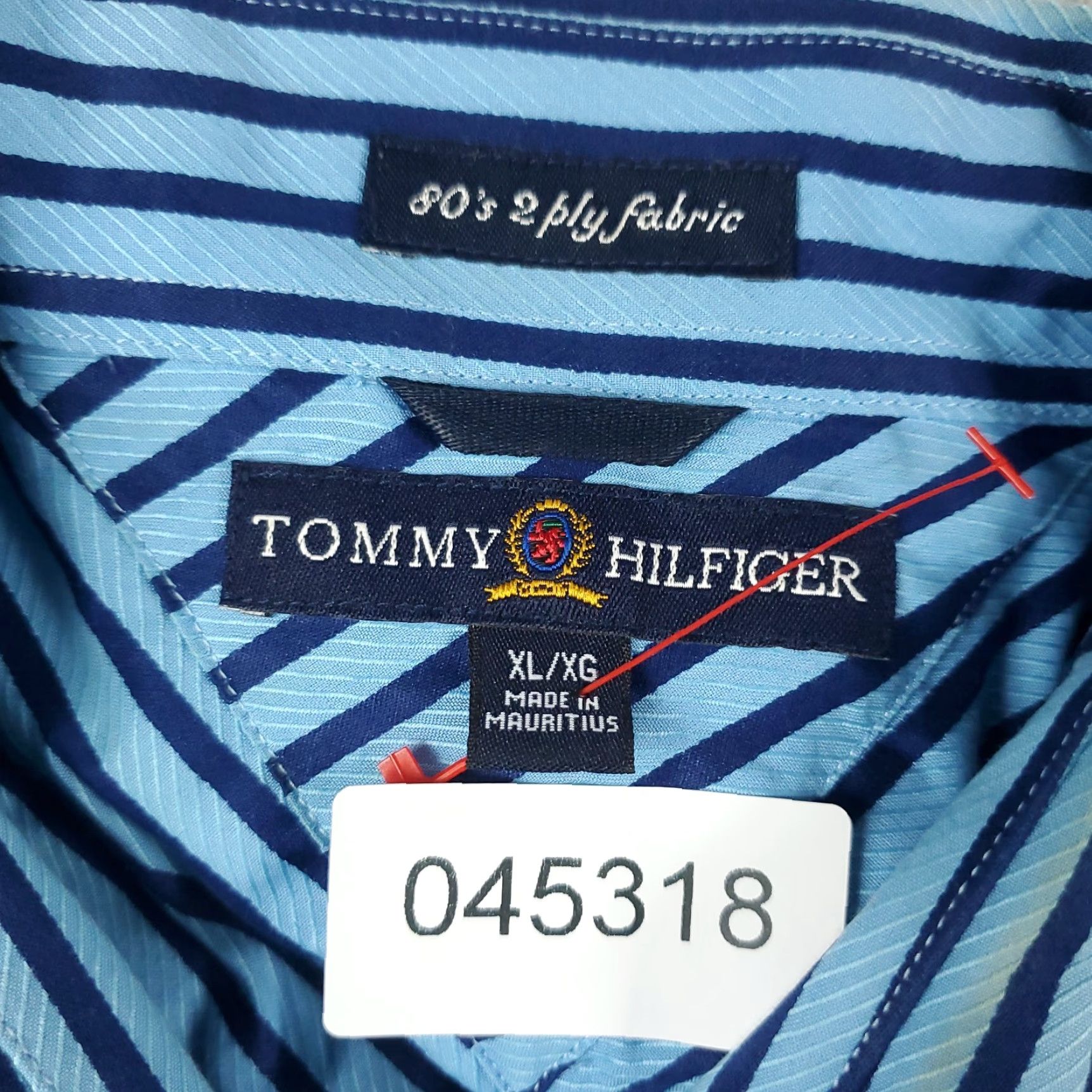 Tommy Hilfiger Tommy Hilfiger Shirt Mens XL Blue Striped Button-Up Long Sleeve Casual Size US XL / EU 56 / 4 - 7 Thumbnail