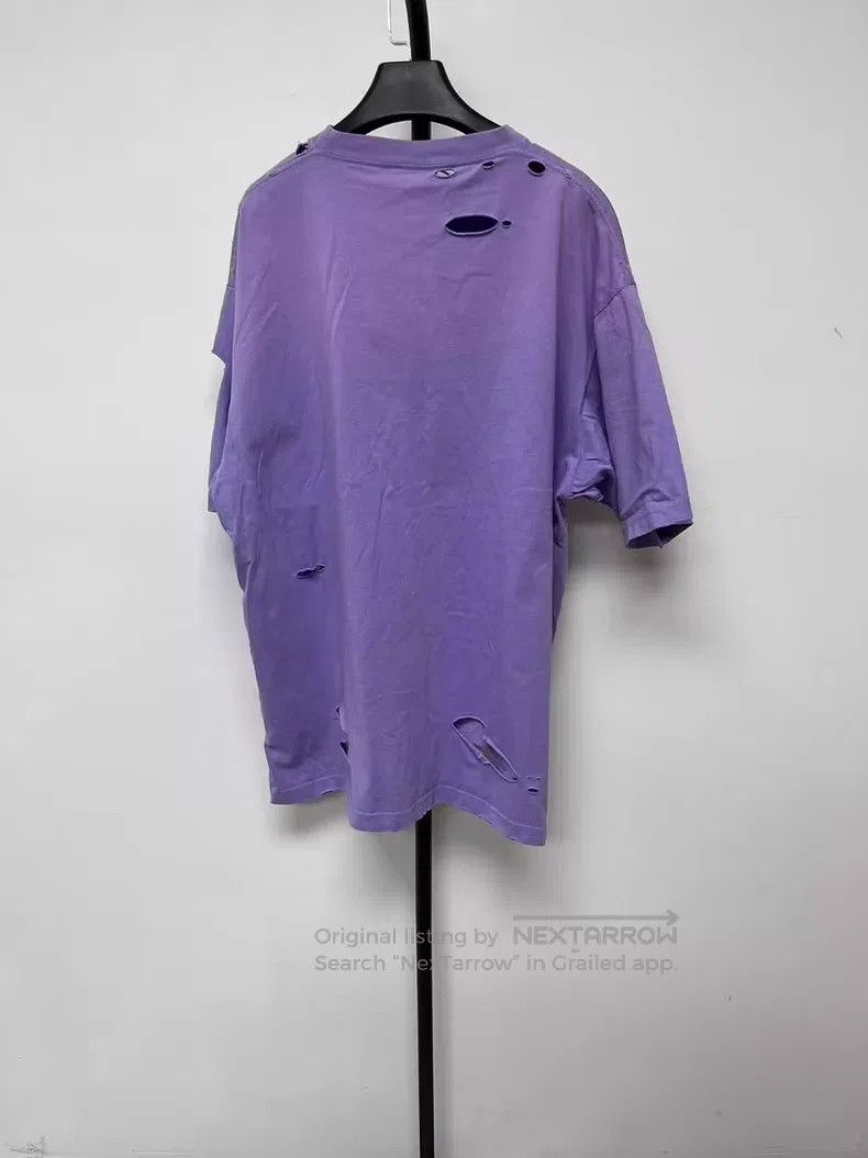 Balenciaga Balenciaga Cracked Design Round Neck Short Sleeve Regular Size S / US 4 / IT 40 - 2 Thumbnail