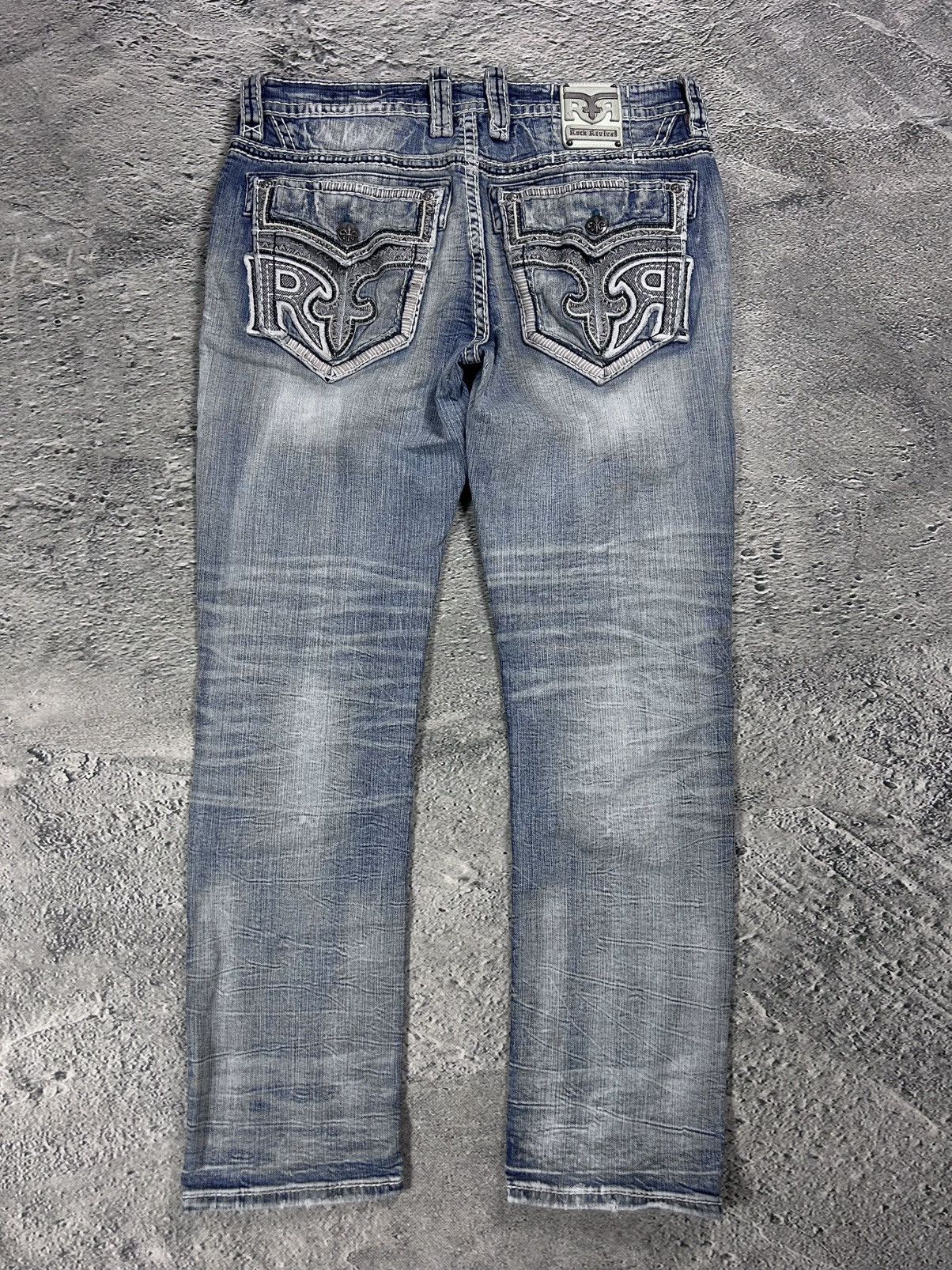 Rock Revival Rock Revival vintage baby blue jeans Y2K straight jamon Size US 36 / EU 52 - 1 Thumbnail