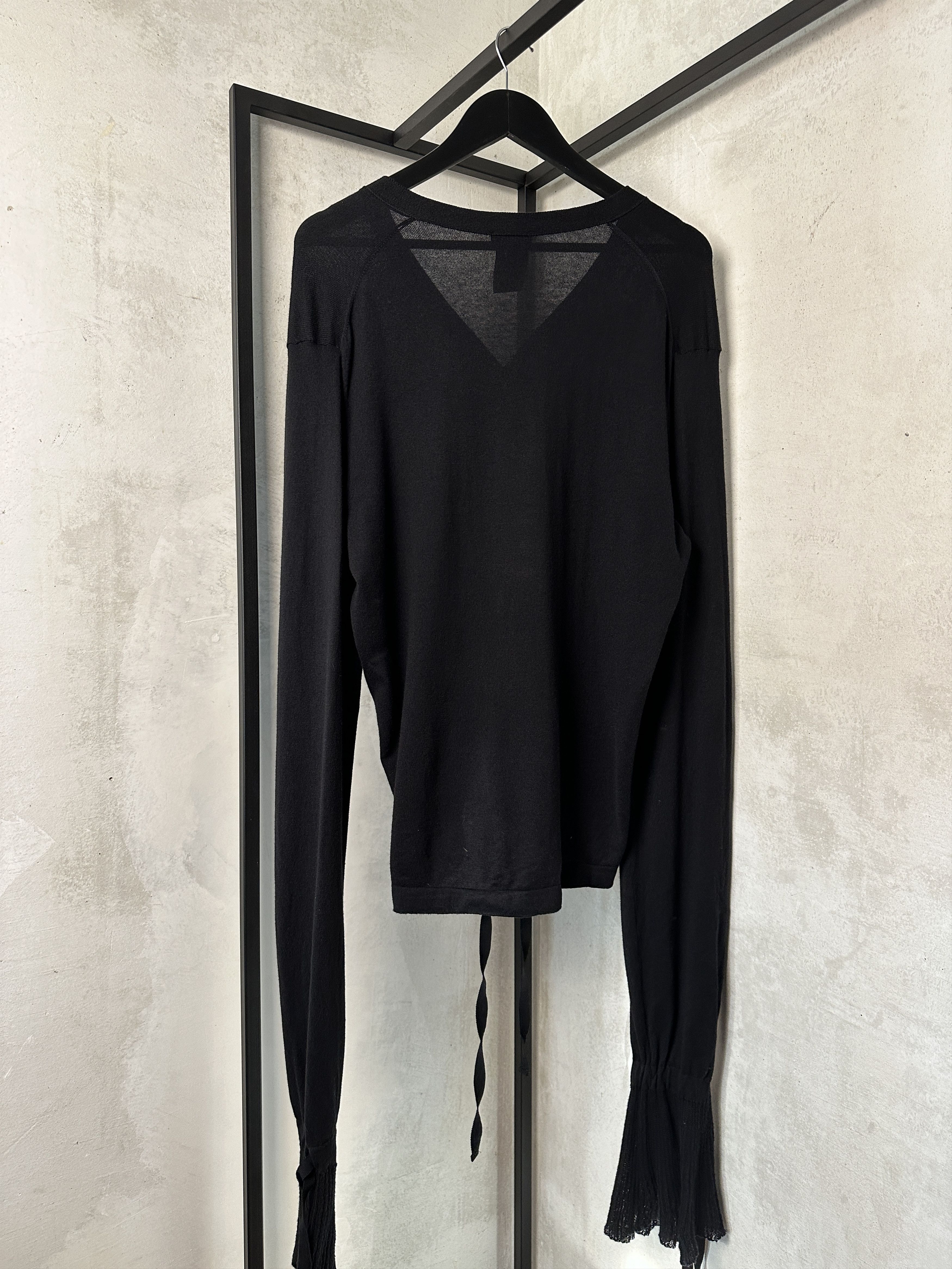 Ann Demeulemeester Ann Demeulemeester Black Cardigan Size XS / US 0-2 / IT 36-38 - 8 Thumbnail