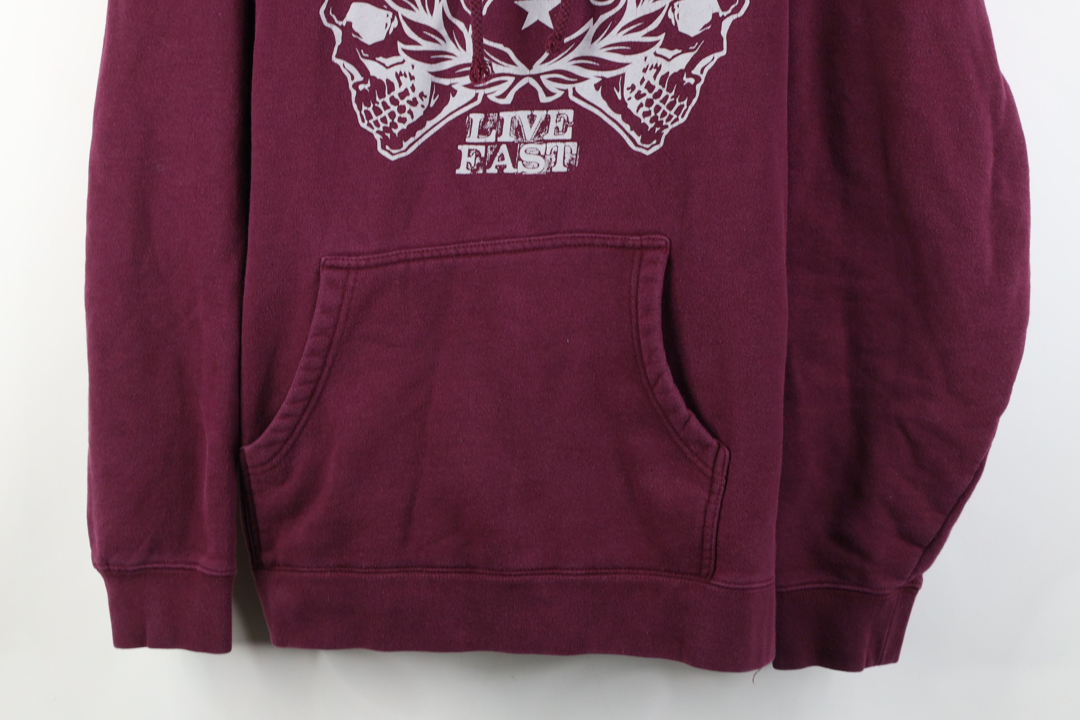 Vintage Dixxon Flannel Company Live Fast Skull Hoodie Sweatshirt Size US XL / EU 56 / 4 - 3 Thumbnail