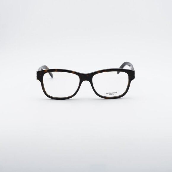 Saint Laurent Paris Saint Laurent SLM132 005 Square Eyeglasses Dark Havana 55mm Size ONE SIZE - 2 Thumbnail