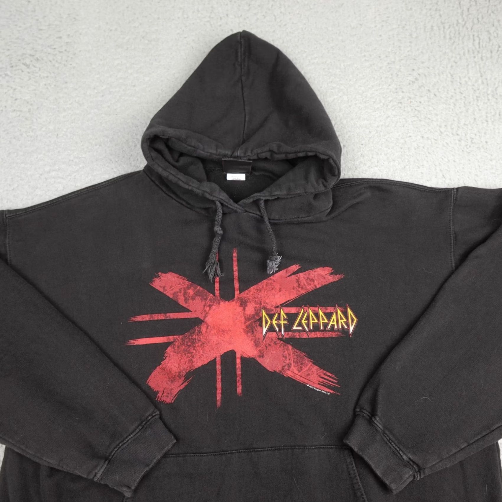 Vintage VINTAGE Def Leppard Hoodie Mens Large Black Giant Rock Band Sweatshirt 2003 Size US L / EU 52-54 / 3 - 6 Thumbnail