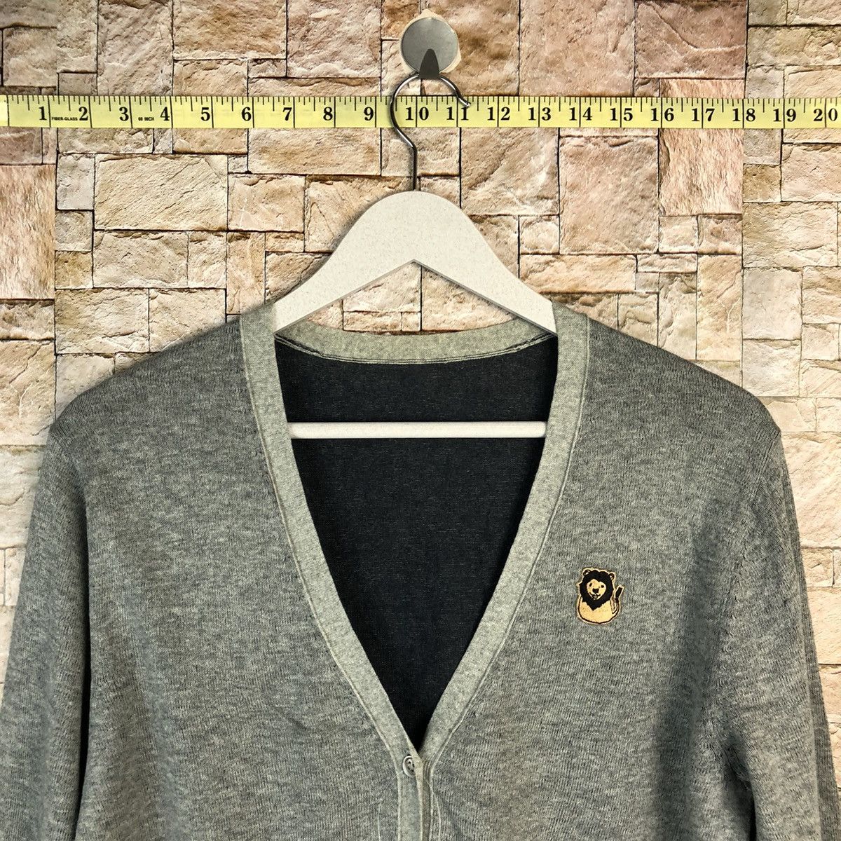 Homespun Knitwear × Japanese Brand Japanese Brand Grey Cardigan Knitwear #A1210 Size US M / EU 48-50 / 2 - 4 Thumbnail