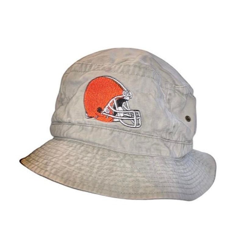 NFL VINTAGE Cleveland Browns Bucket Hat Khaki NFL One Size Size ONE SIZE - 1 Thumbnail