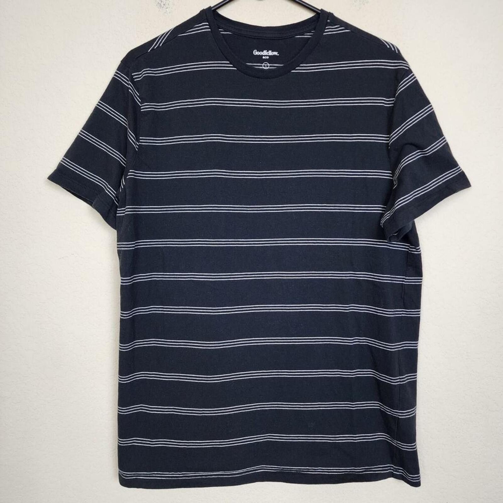 Other Black White Large Striped Tee Shirt Size US L / EU 52-54 / 3 - 1 Thumbnail