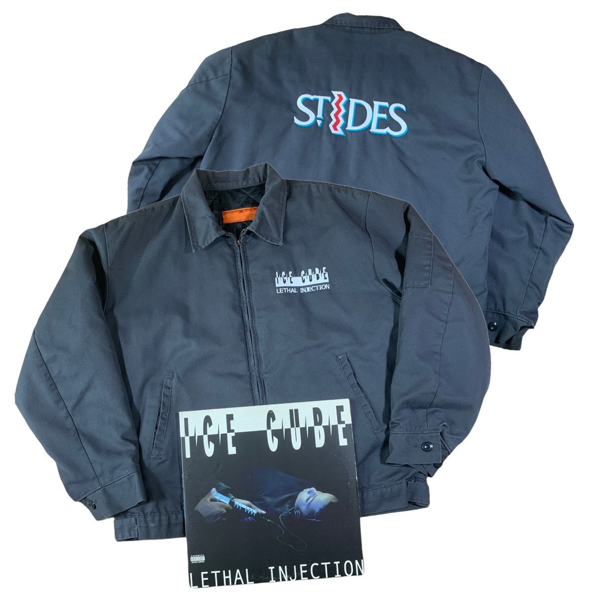 Rap Tees × Vintage Vintage 1993 Ice Cube St Ides Lethal Injection Promo Jacket Size US L / EU 52-54 / 3 - 1 Thumbnail