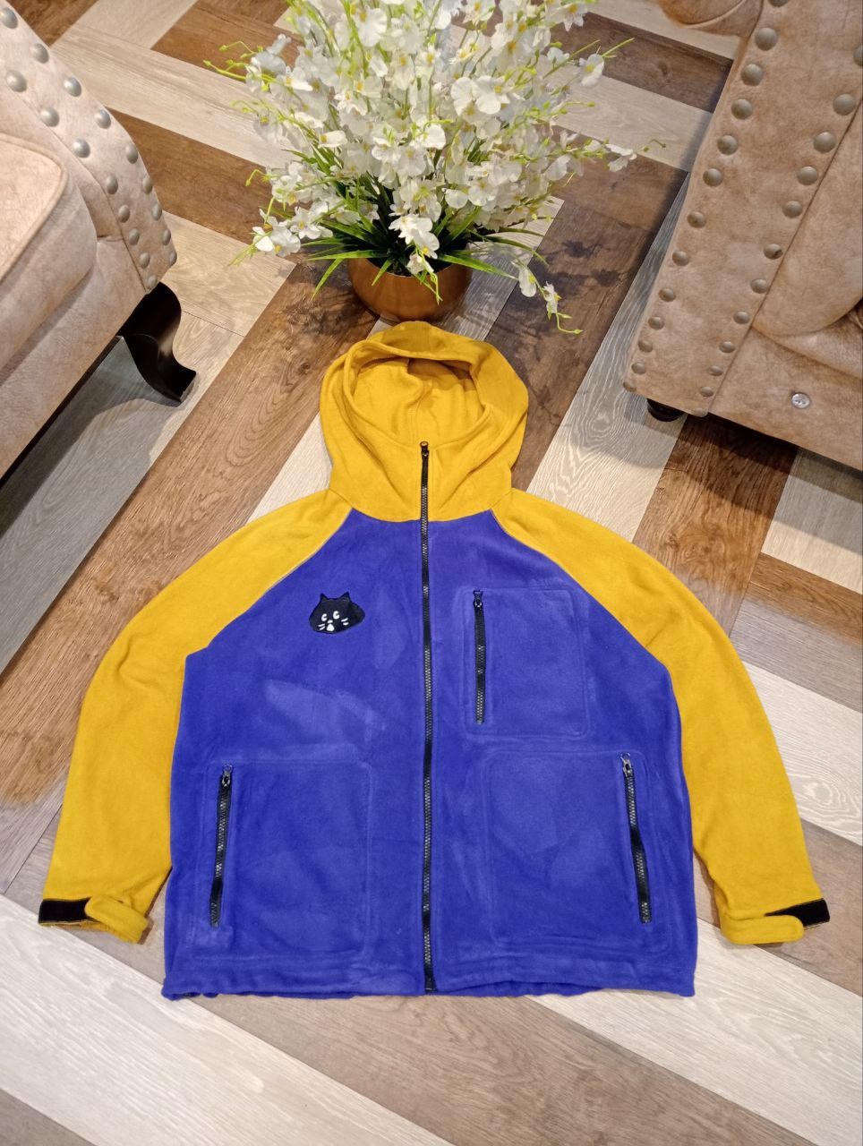 Ne-Net VINTAGE NE-NET by ISSEY MIYAKE FLEECE HOODIE Size US M / EU 48-50 / 2 - 2 Thumbnail