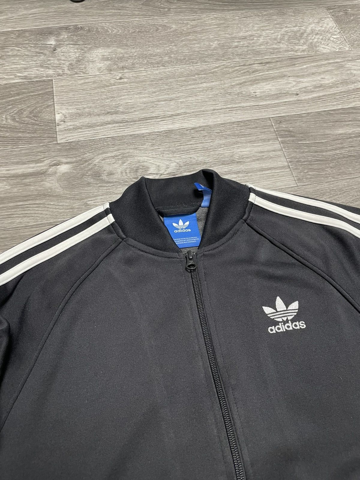 Adidas Adidas Fire Bird Black 3-Stipe Track Jacket Bomber Y2K Size US S / EU 44-46 / 1 - 8 Thumbnail