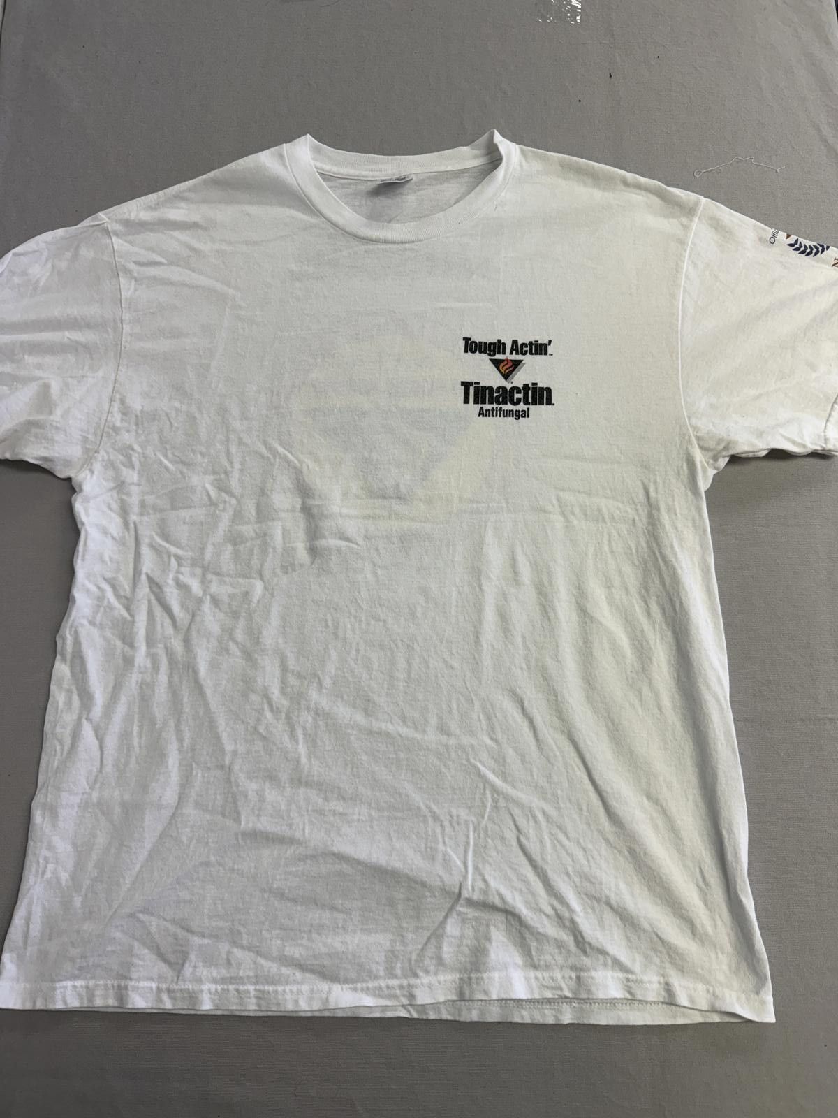 Delta Boom Tough Actin'Tinactin Antigungal Cream T-shirt NATA 1999 Size US XL / EU 56 / 4 - 2 Thumbnail
