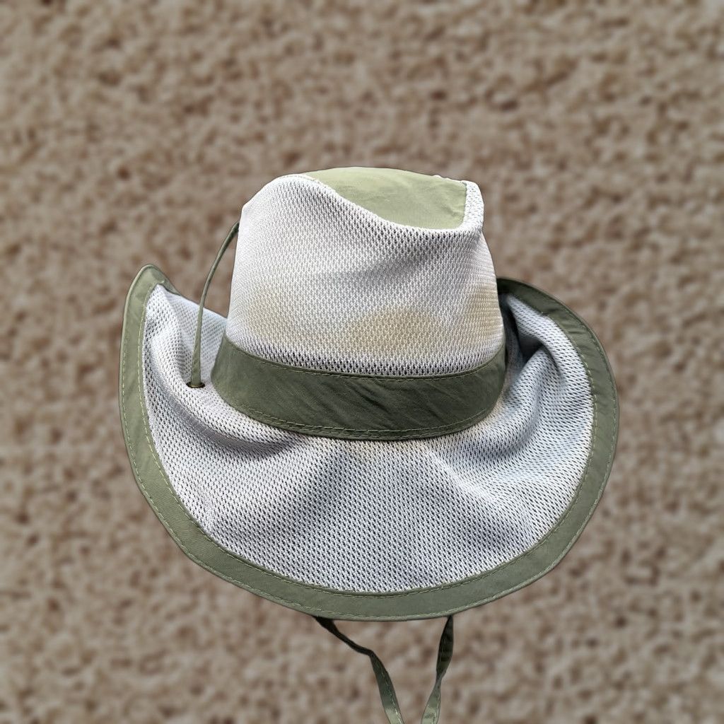 Vintage Dorfman Pacific Bucket Hat Adult XL Gray Poly/Nylon Blend Fish Camp Hat Bucket Men Size ONE SIZE - 1 Thumbnail