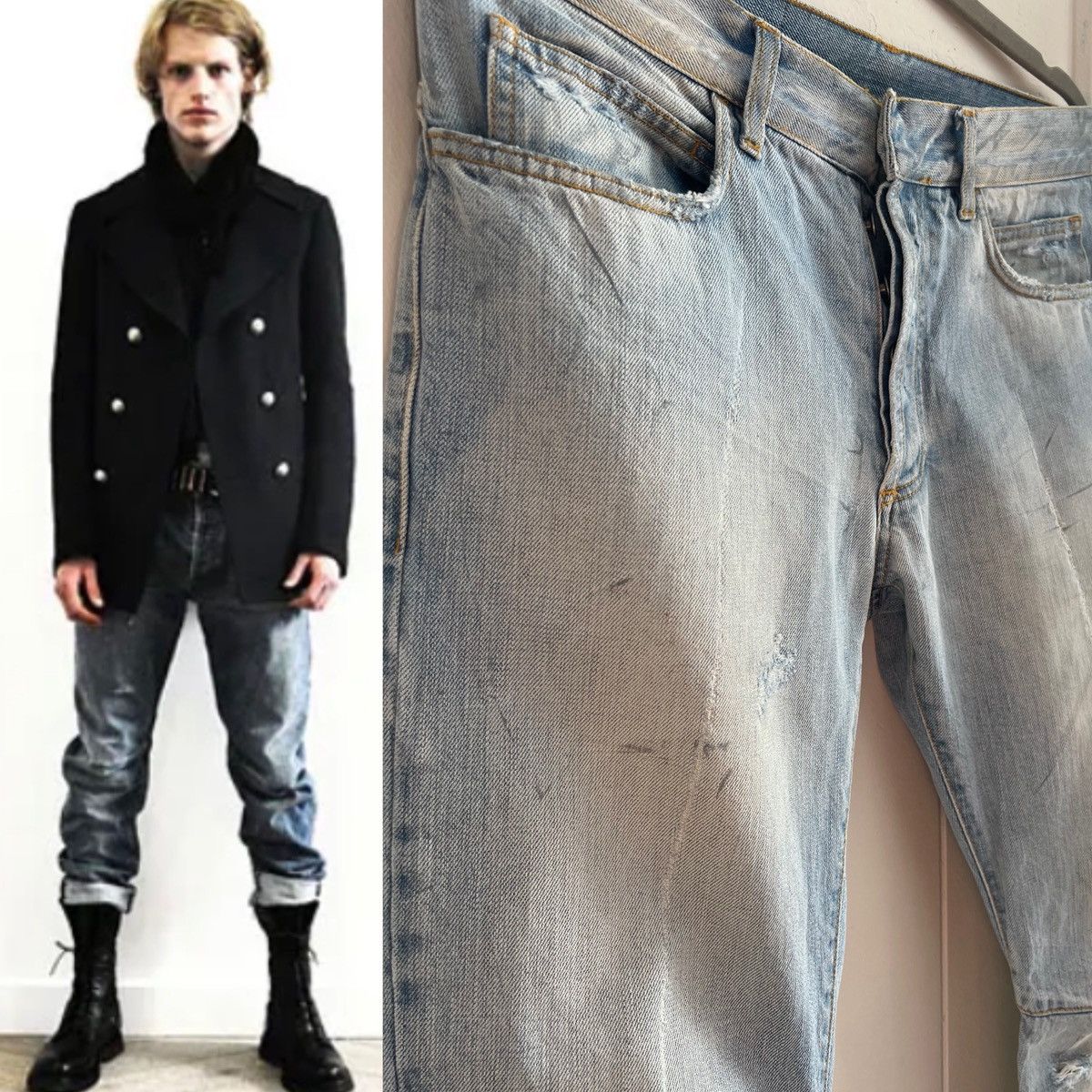 Balmain BALMAIN SS11 PINCH JEANS Size US 30 / EU 46 - 1 Thumbnail