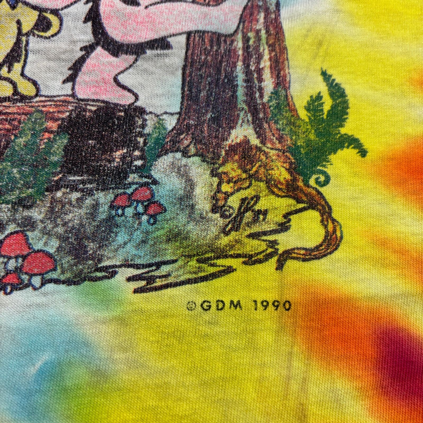 Band Tees × Grateful Dead × Vintage Vintage 1990 Grateful Dead Dancing Bears 25th Anniv Shirt XL Size US XL / EU 56 / 4 - 3 Thumbnail