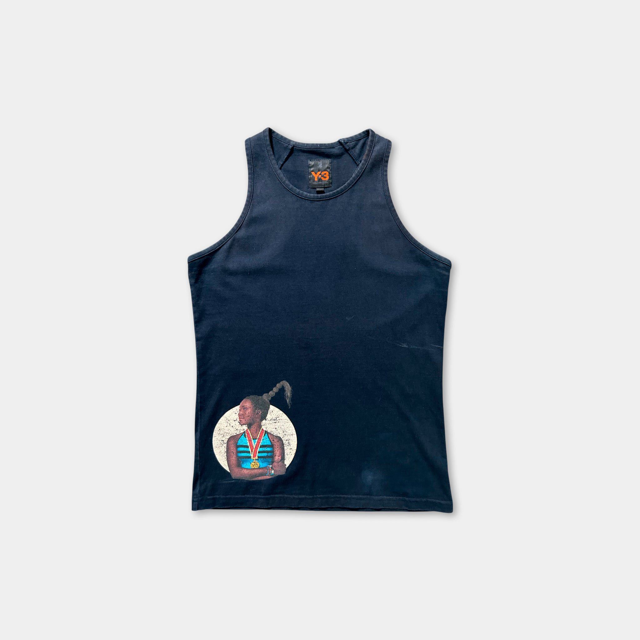 Y-3 Y-3 2003 Heroes Tank Top Navy With Headdress Print Size US S / EU 44-46 / 1 - 1 Thumbnail