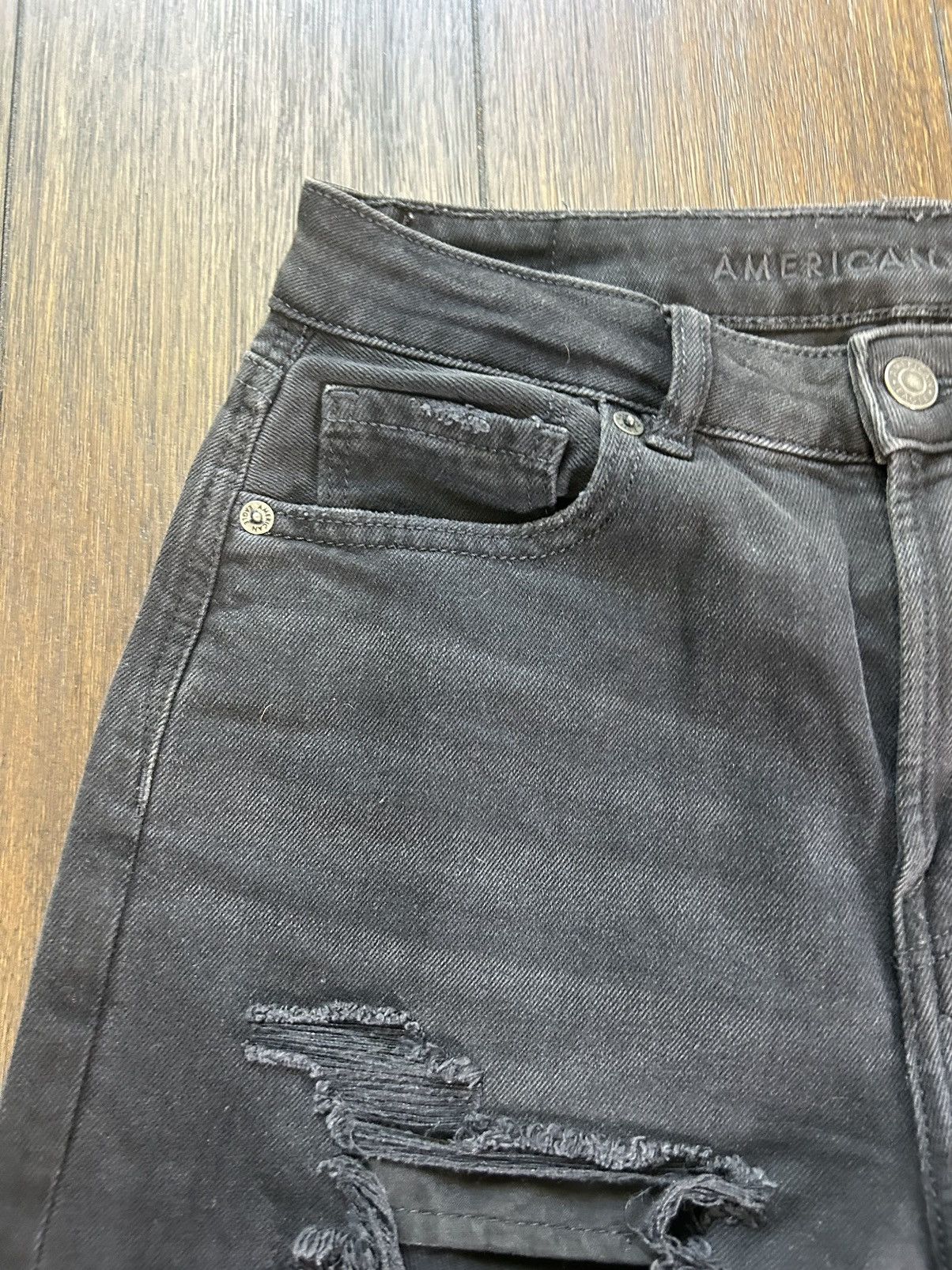American Eagle Outfitters American Eagle Mom Jean Womens High Rise Distressed Size 26" / US 2 / IT 38 - 3 Thumbnail