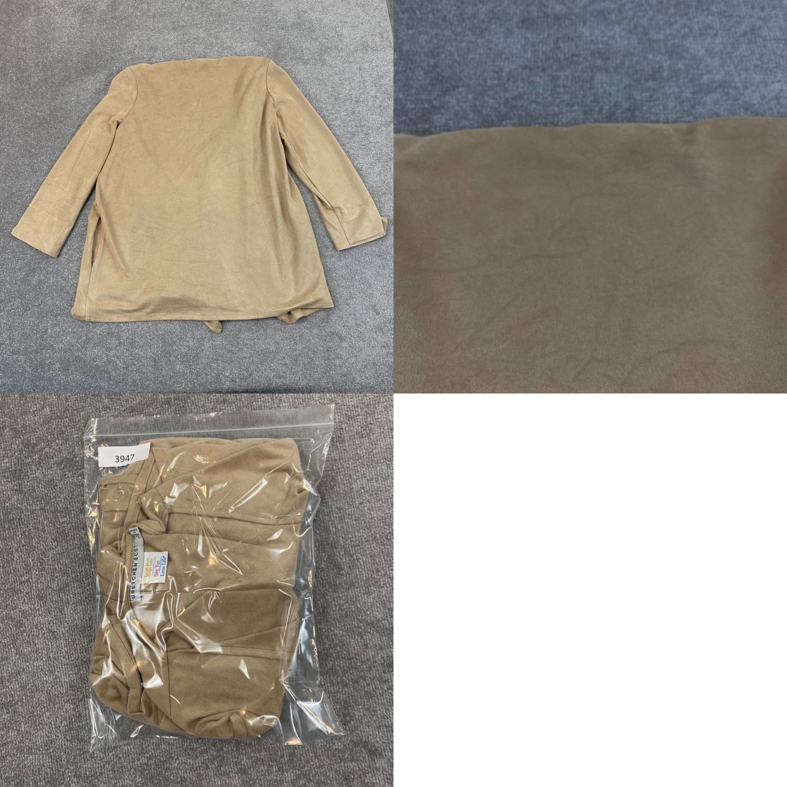 Vintage Gretchen Scott Open Front Cardigan Womens Large Brown Sweater Loose Polyester Open Front Cardigan Vintage No Size L / US 10 / IT 46 - 8 Thumbnail