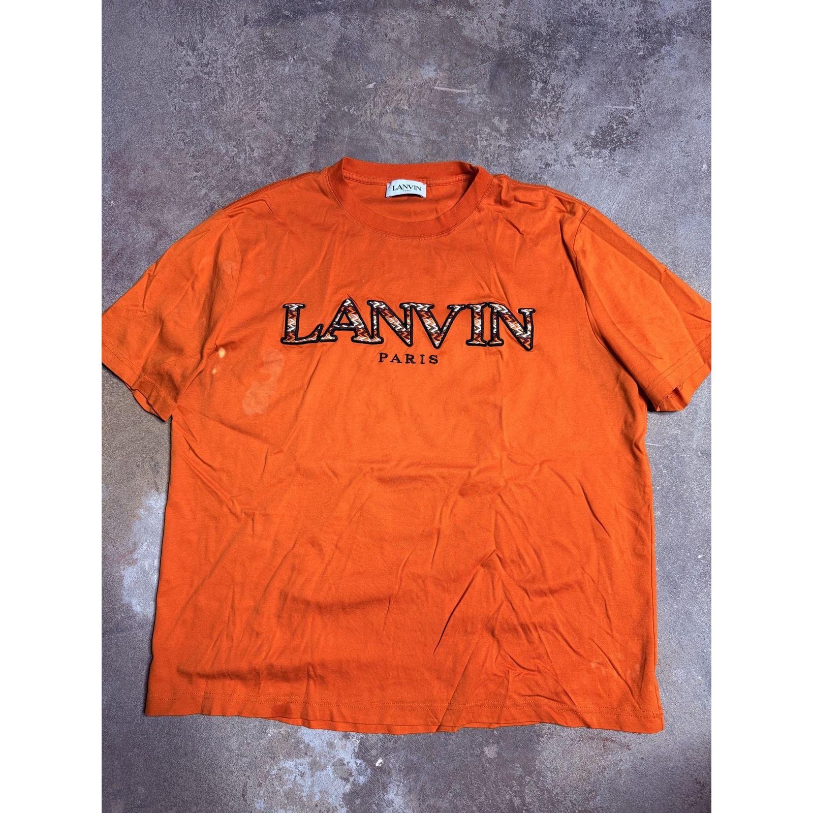 Lanvin Lanvin Tee Orange Large Used Size US L / EU 52-54 / 3 - 1 Thumbnail