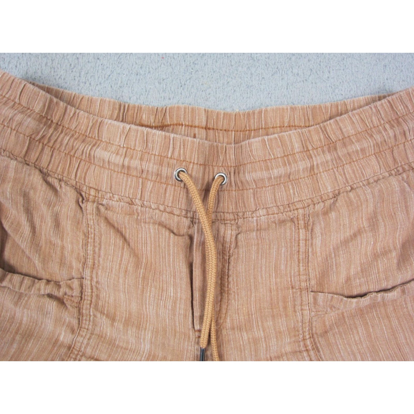 Athleta Athleta Shorts Women 10 Brown Cabo Linen Textured 4" Coastal Beach Summer Travel Chino Casual 90s Mens Womens Boys Girls Size 32" / US 10 / IT 46 - 2 Thumbnail